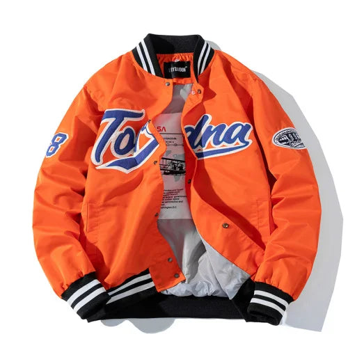 Baseball Embroidery Jacket Letter Streetwear