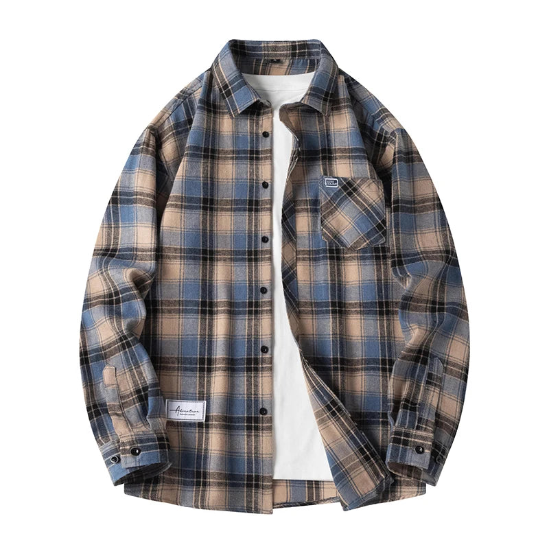 Autumn Long Sleeve Oversized Men's Casual Shirt