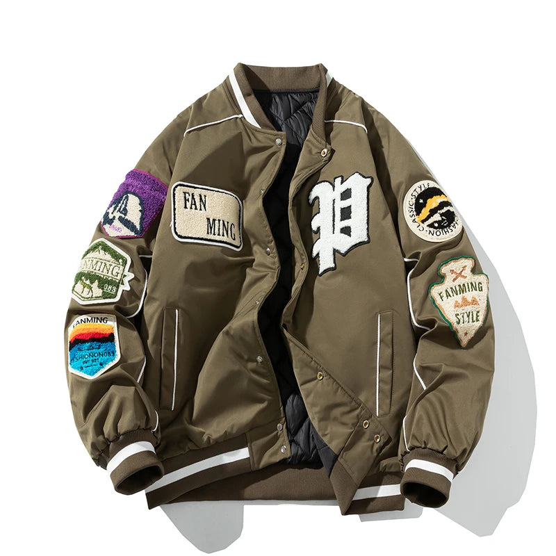 Winter Varsity Jacket Men