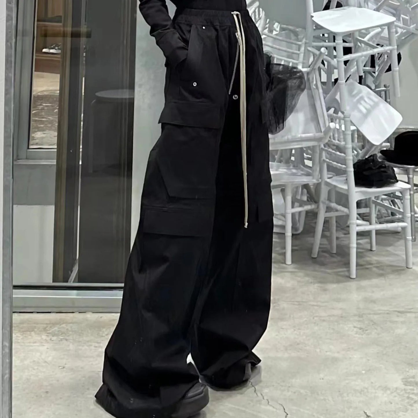 Cargo Pants Casual Loose Gothic Men's Trousers