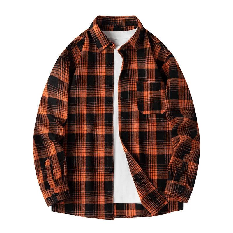 Autumn Long Sleeve Oversized Men's Casual Shirt