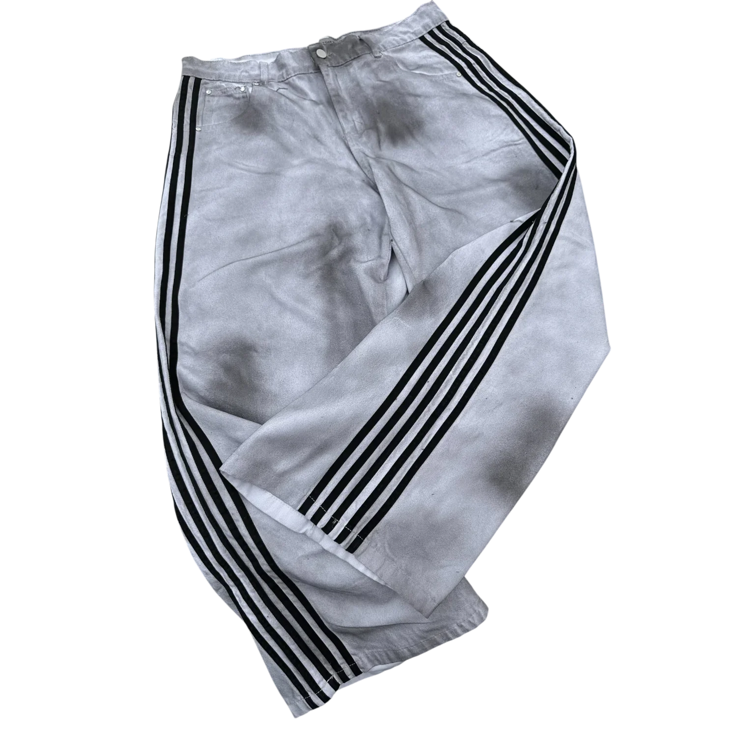 Baggy Jeans High Quality Embroidered Striped Sweatpants