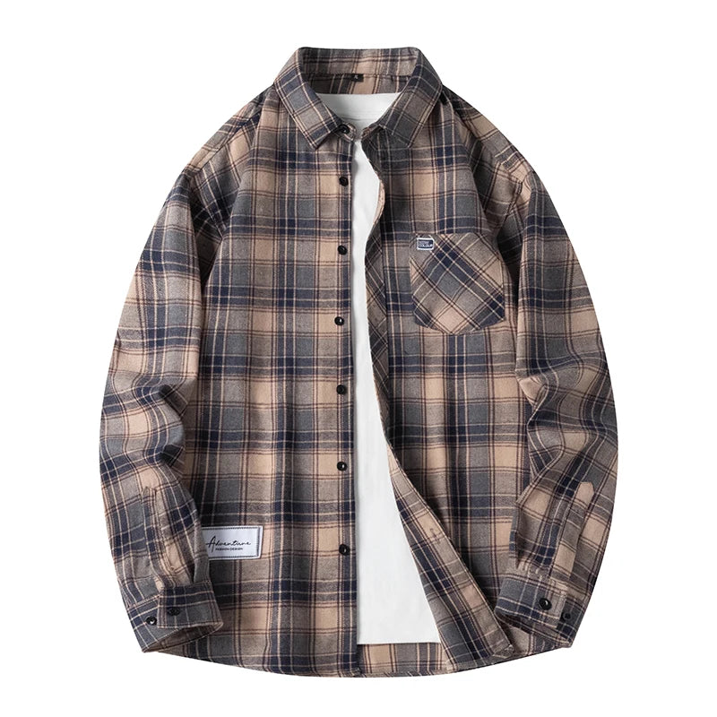 Autumn Long Sleeve Oversized Men's Casual Shirt