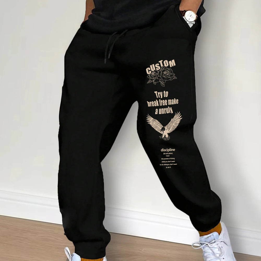 Mid Waist Drawstring Pants
