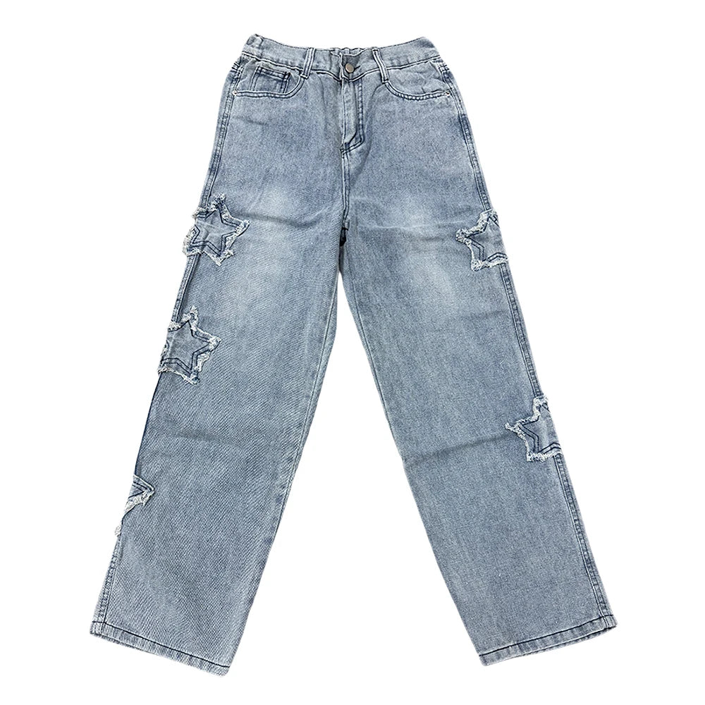 Stars Patchwork Men Jeans