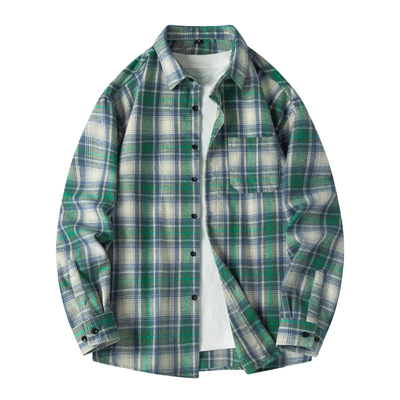 Autumn Long Sleeve Oversized Men's Casual Shirt