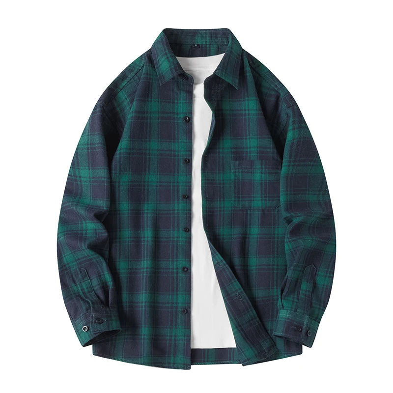 Autumn Long Sleeve Oversized Men's Casual Shirt