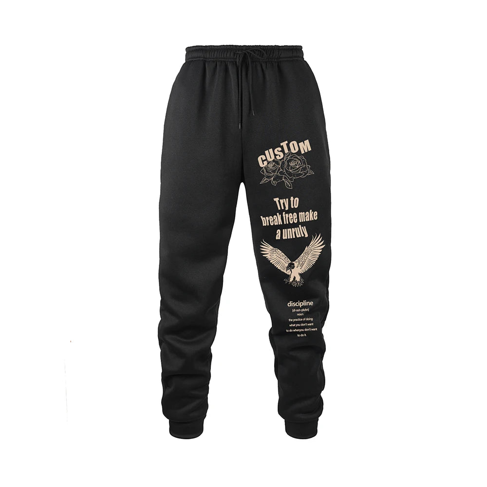 Mid Waist Drawstring Pants