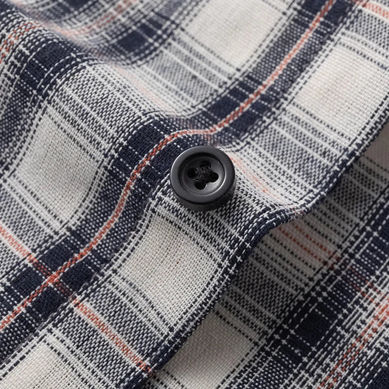 Men's Plaid Flannel Loose Street Long Sleeve Casual Shirt
