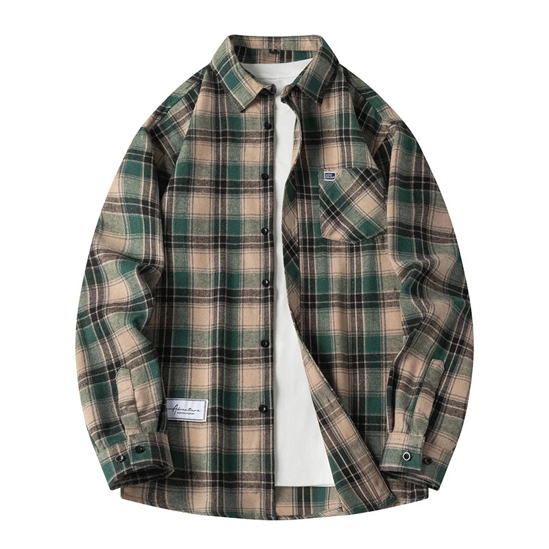Autumn Long Sleeve Oversized Men's Casual Shirt