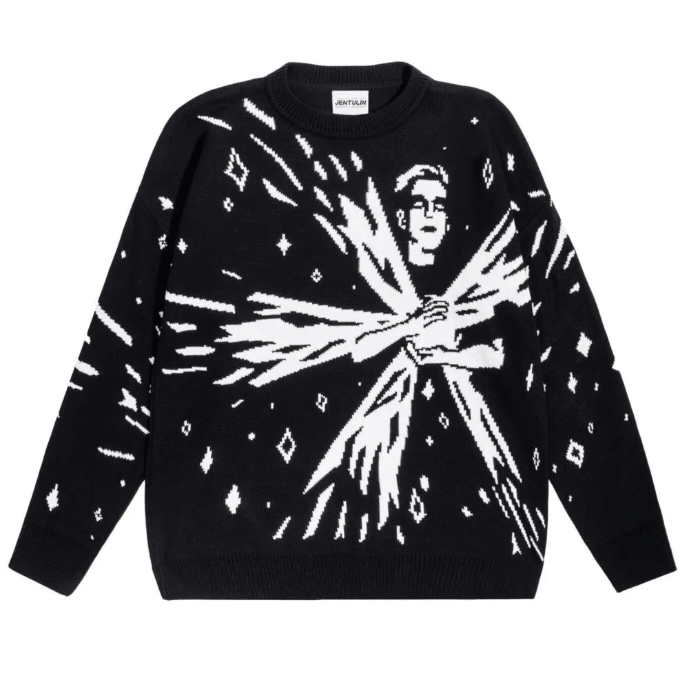 Men Winter Long Sleeve Knitwear Streetwear