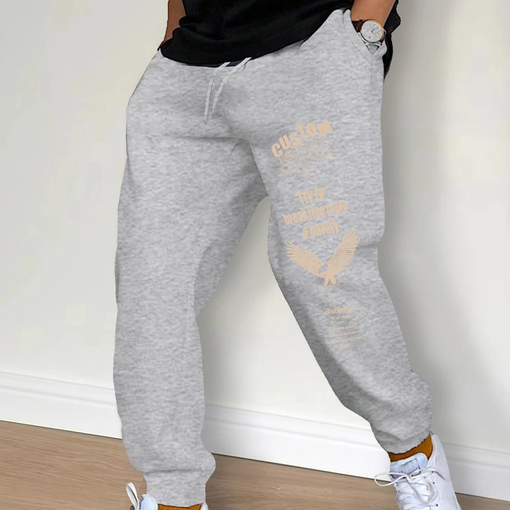 Mid Waist Drawstring Pants