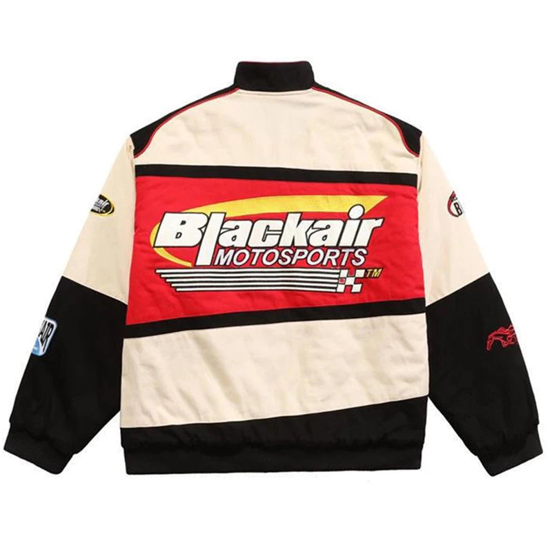 Embroidery Motorcycle Baseball Jackets Men