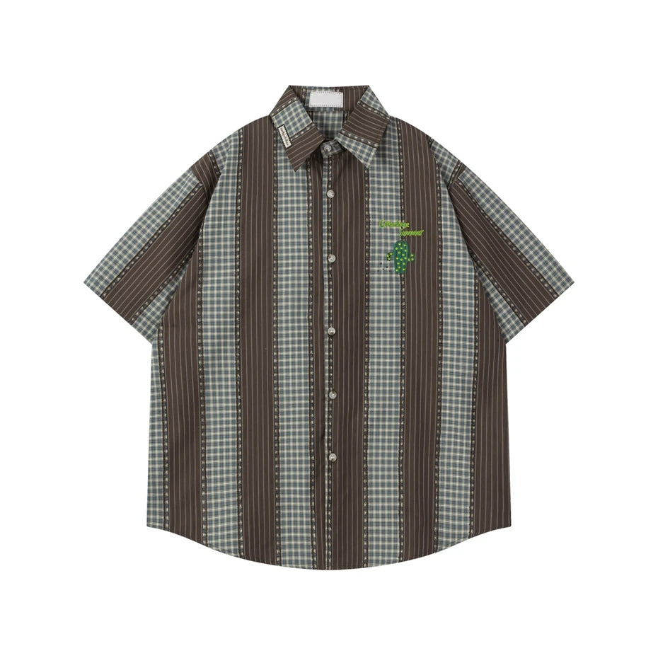 Summer Mens Striped Shirts