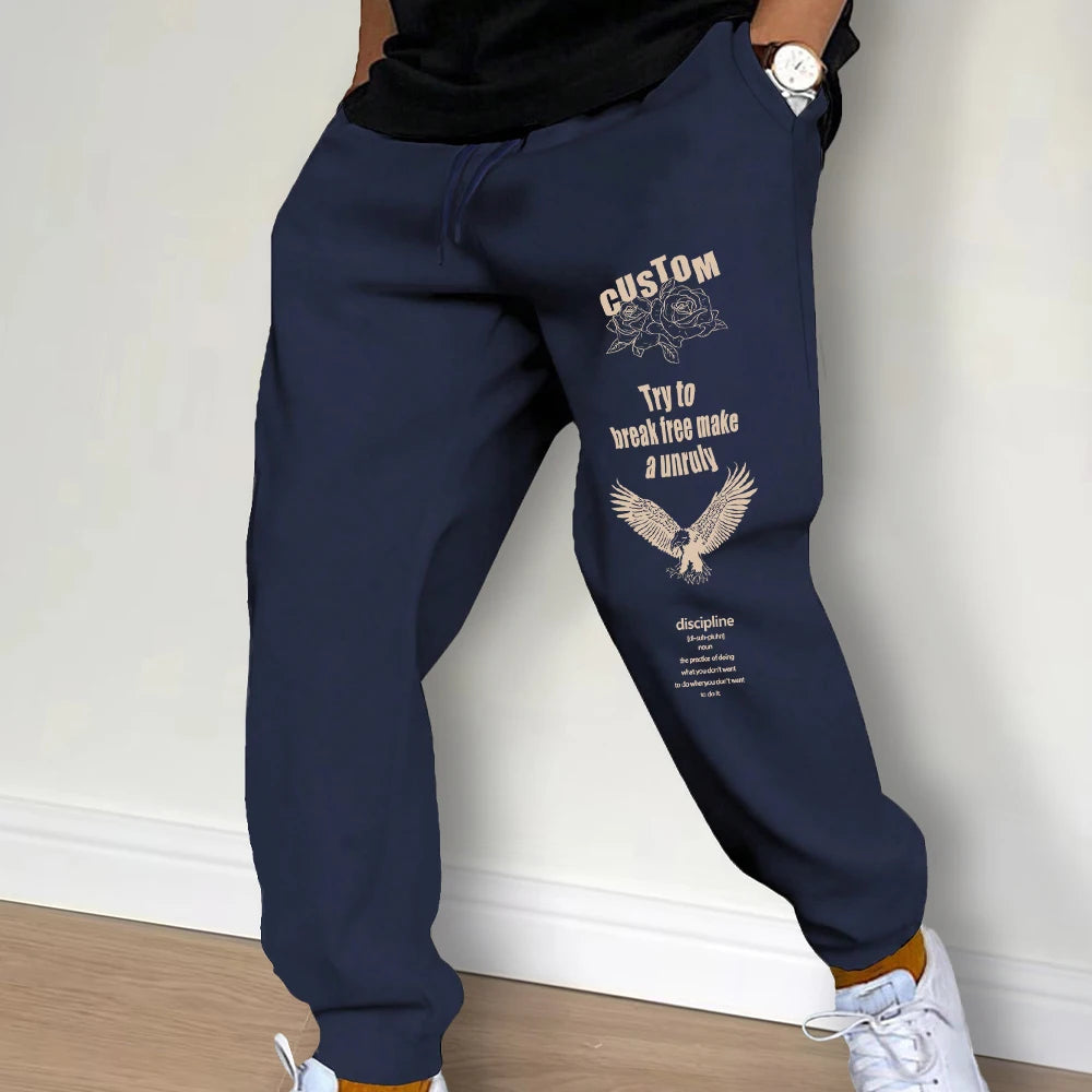 Mid Waist Drawstring Pants