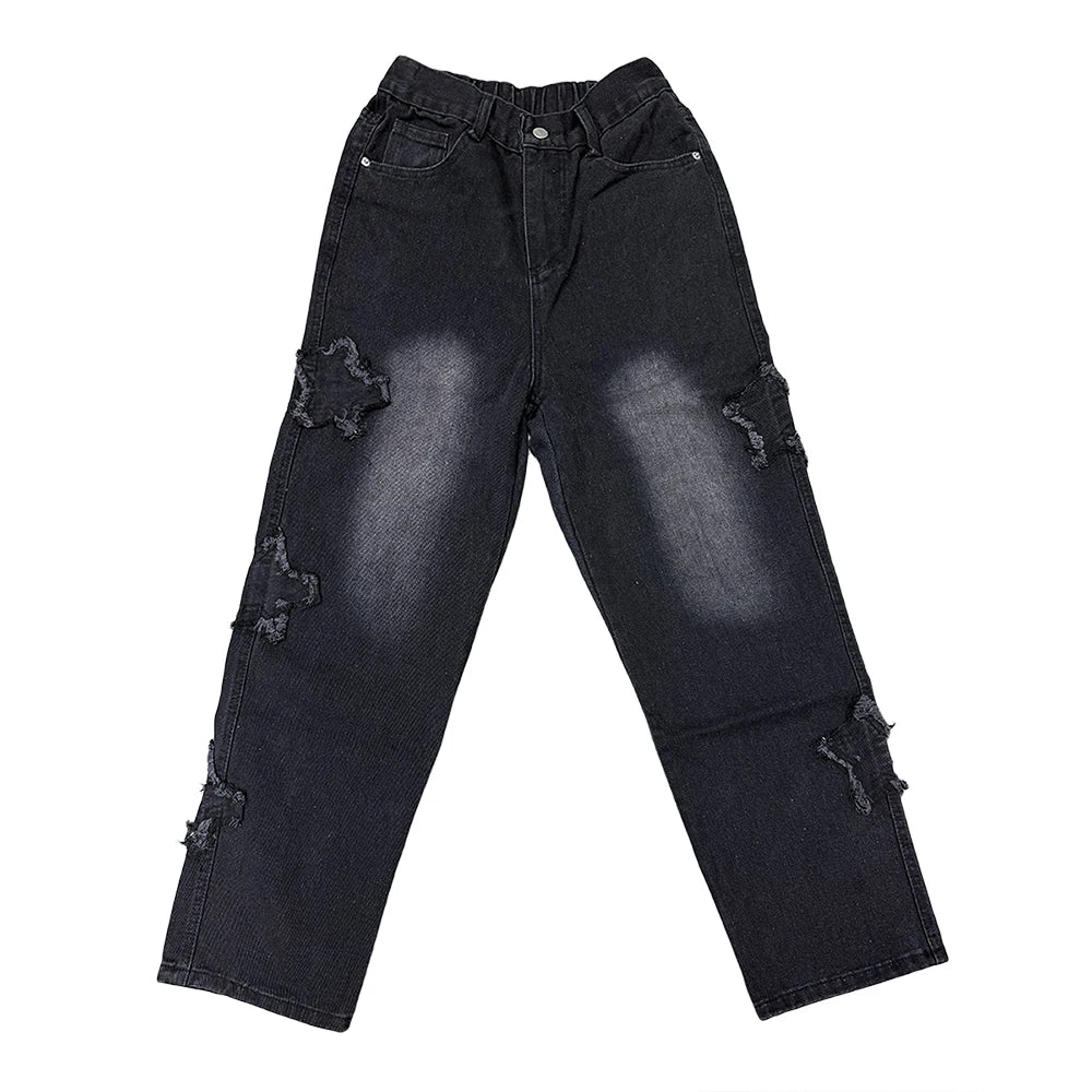Stars Patchwork Men Jeans