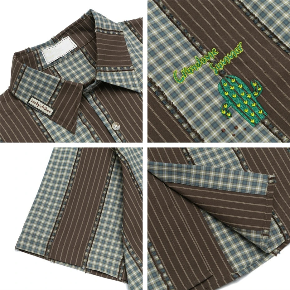 Summer Mens Striped Shirts