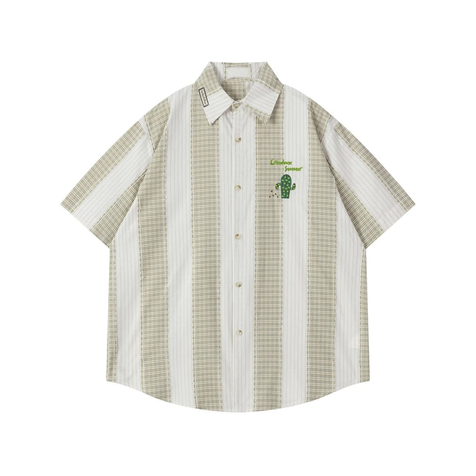 Summer Mens Striped Shirts