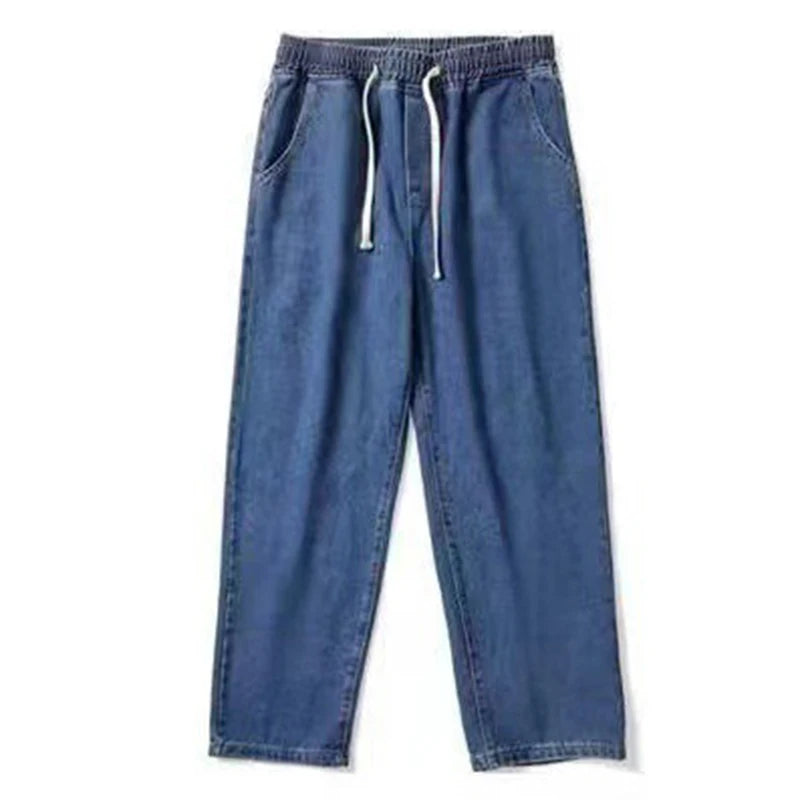 Vintage Straight Casual Loose Denim Cargo Pants