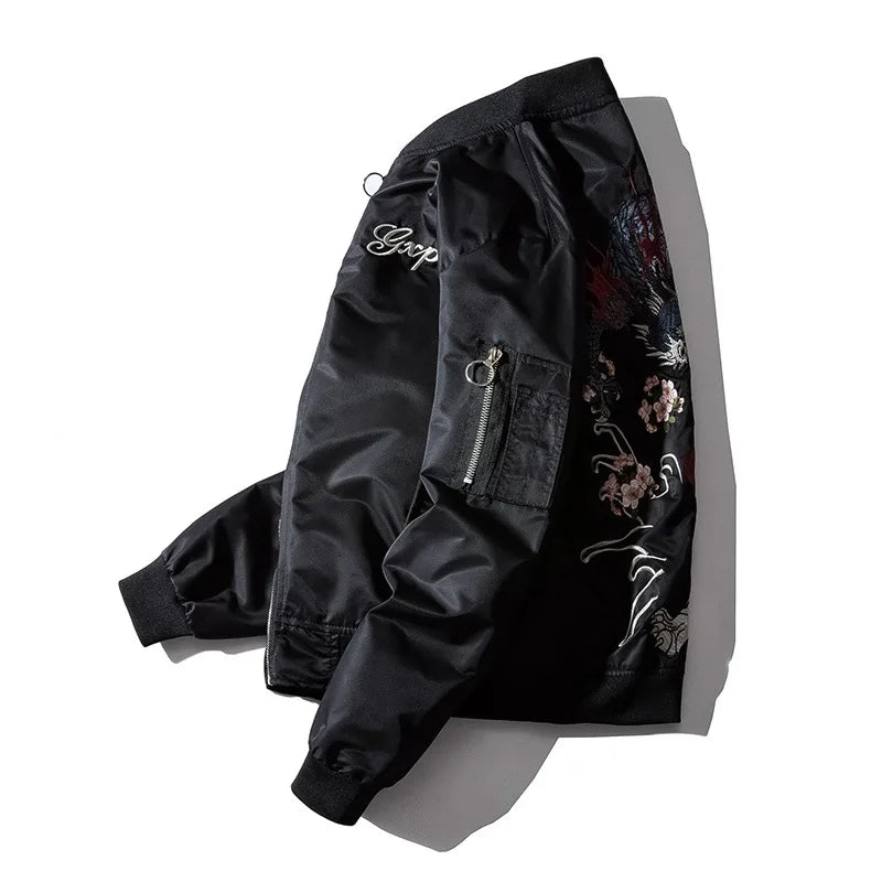 Dragon Tiger Autumn Winter Bomber Jacket