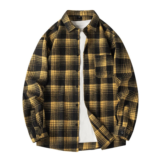 Autumn Long Sleeve Oversized Men's Casual Shirt