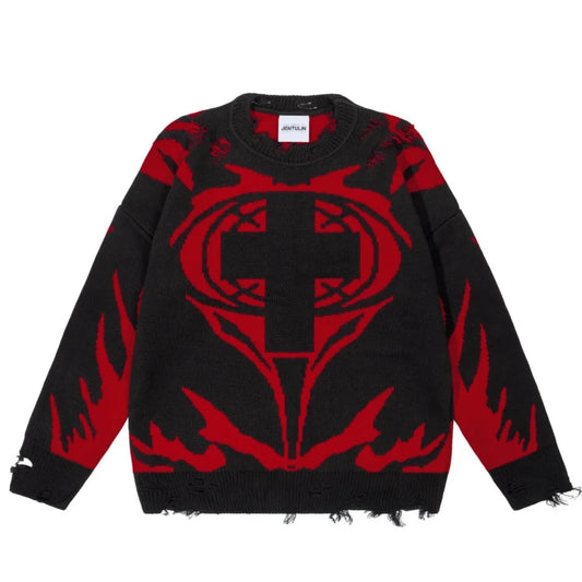 Sweater New Order Graphic Men Winter Pullover Knit Streetwear
