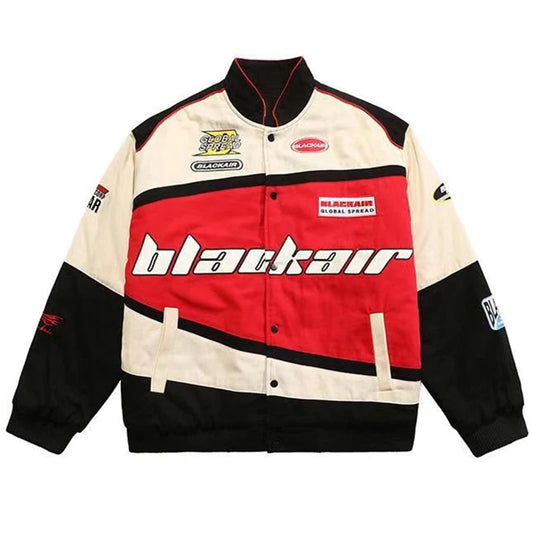 Embroidery Motorcycle Baseball Jackets Men