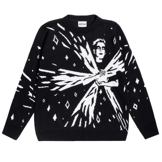 Men Winter Long Sleeve Knitwear Streetwear